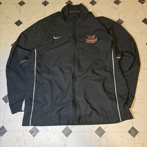 Vintage Nike Dri-Fit Willamette Football Full Zip Jacket Mens Large Dark Gray